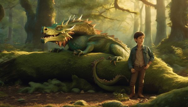 Elliott le dragon, le compagnon magique de Peter